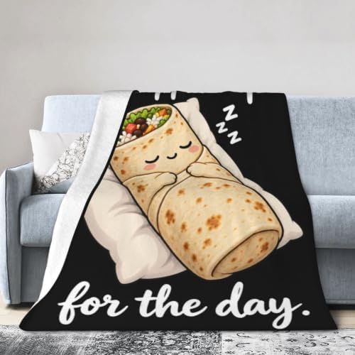 Sleepy Burrito Blanket Throw Gift for Girls Women 60"X50" - Image 4