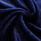 Fleece Plush Throw Blanket Navy Blue 50"x70"for Couch Fuzzy Cozy Flannel - Image 5