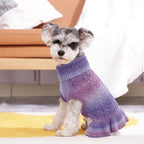 QBLEEV Dog Sweater Dress, Dog Christmas Sweaters for Small Dogs, Pullover Puppy Sweaters Purple Pet Sweaters Warm Winter Fall Dog Sweaters Vest Turtleneck Holiday Dog Sweaters for Dogs Girls Boys S - Image 5