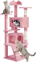 Yaheetech 62in Cat Tree Tower, Double Condo, Multi Platforms, Scratch Posts by Yaheetech