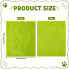 Flutesan Christmas Dog Blankets 59.84 x 79.92" Waterproof Lime Green Fluffy - Image 2