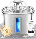 Veken Innovation Award Winner Stainless Steel Cat Water Fountain, 108oz, C2 by Veken