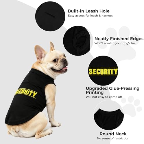 BINGPET Dog Security Shirt, Soft Cotton Puppy T-Shirt, Halloween Costumes - Image 5