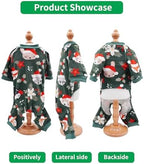 PET SHOW 4 Pack Christmas Fleece Dog Pajamas Warm for Medium Dogs - Image 4