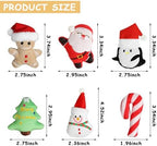 FOIMAS 6pcs Christmas Catnip Toys,Xmas Cat Toys Plush Santa Claus Snowman Tree Interactive Chew Bite Toys for Cat Kitten Indoor - Image 3
