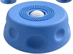 BPA Free Rolling Ball Slow Feeding and Licking Bowl Feeding and Care kit | Pet grooming comb nail clipper kit suitable for small and medium-sized dogs and cats, non slip dishwasher safe, blue