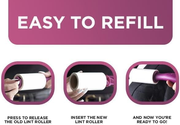 Refill for Metkix Lint Rollers 8 Pack (Total 800 Sheets)