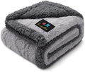 Luciphia Waterproof Dog Blanket, Reversible Sherpa Fleece for Couch Cover by luciphia