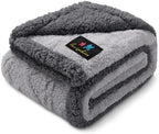 Luciphia Waterproof Dog Blanket, Reversible Sherpa Fleece for Couch Cover by luciphia