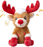 Newget Christmas Squeaky Dog Toys, Plush Dog Chew Toys with Crinkle Paper by Newget