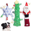 Nocciola 3 Pack Christmas Dog Toys, Interactive Crinkle Dog Squeaky Toys, Plush Dog Toys for Christmas, Christmas Toys for Puppy Small Medium Large Dogs & Aggressive Chewers by Nocciola