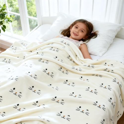 Ultra Soft Cat Throw Blanket for Kids - 50x60 Inches - Image 4