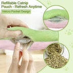 Retro Shaw Cat Toys Pillows, Refillable Catnip Kicker Toys for Indoor Cats - Image 4