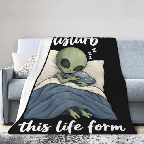 Sleepy Alien Blanket Throw Gift for Girls Women 60"X50" - Image 4