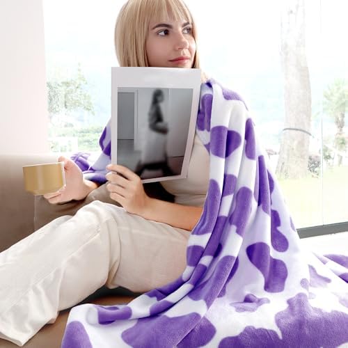 Purple Blanket Twin Size, 60x80 Inch - Image 3