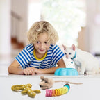 Glaciart One Wool Cat Toy Set with Catnip, 3 Pcs Mouse, Lizard and Spiral Toys for Interaction and Boredom Relief, Encourages Exercise and Play - Image 4