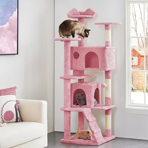 Yaheetech 70in Multi-Level Sturdy Cat Tree, Condo, Sisal Scratching Posts - Image 2