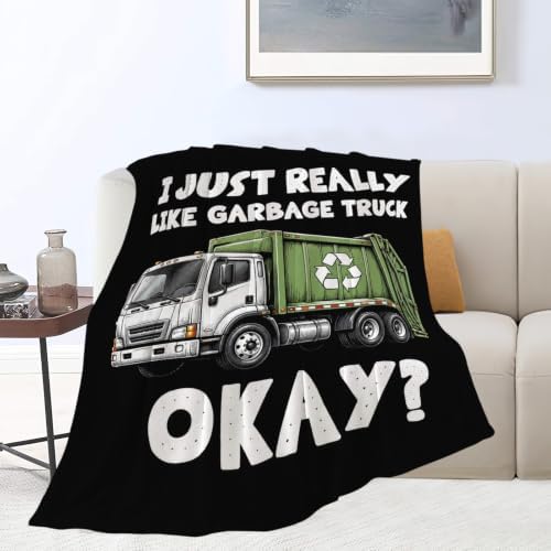 Garbage Truck Throw Blanket Gifts for Kids Boys Girls 80"X60" - Image 4