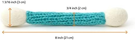 Glaciart One Swab Cat Toys with Catnip, 5 Pcs Wool Felt Chew Sticks for Indoor Cats, Interactive Kitten Toys for Exercise and Play, Gift Idea - Image 5