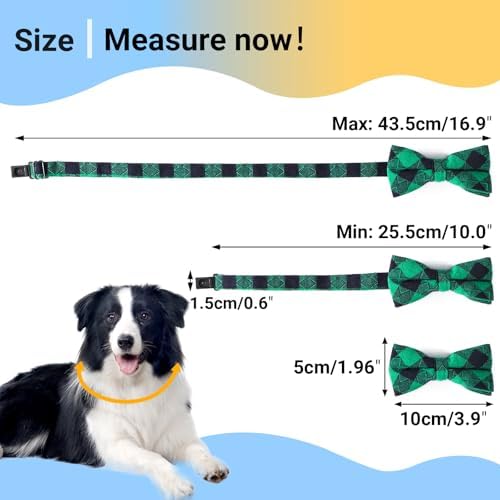 Segarty Bowties for Dogs, 60 Dog Bow Tie Collar, Adjustable Bowties for Small Medium Pets Large Puppy Neck Bows Bulk Assorted Pet Grooming Accessories Birthday Wedding Party Holiday Festival - Image 2