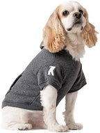 Koneseve Dog Hoodie Fleece Puppy Clothes Warm Sweater with Hat for Small Medium Dogs Cat Hooded Shirt Kitten Pet Basic Sweatshirt with Pocket Doggie Soft Winter Coat Apparel (Grey; 3XL) - Image 5