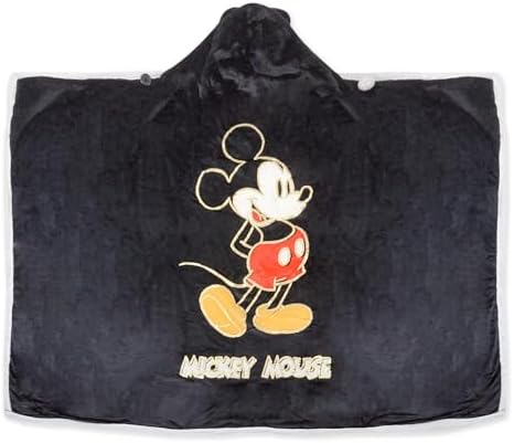 Hallmark Disney Mickey Mouse Hooded Blanket with Mouse Ears (70" x 65") - Image 6