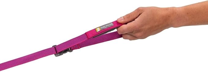 Ruffwear, Flagline Dog Leash, Lightweight Hands‑Free 6.5 ft Lead, Adjustable Waist‑Worn or Handheld, Lockable Swivel Crux Clip, Low‑Profile Pick‑Up Bag Stash Pocket, Alpenglow Pink