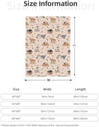 Cute Cats Flannel Fleece Throw Blanket, Cozy Soft Warm Blankets for Couch Bed Travel, for Women Men Kids 50"x40" - Image 4