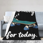 Sleepy Skateboard Blanket Throw Gift for Girls Women 60"X50" - Image 4