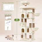Globlazer 82in Extra Large Cat Tree Tower for Indoor Cats Large Adult, S82 - Image 6