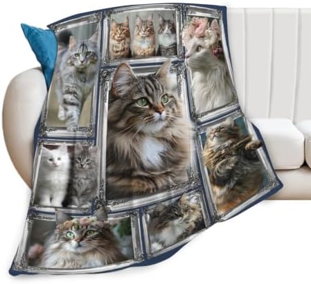 Maine Coon Cat Blanket Cute Kitten Throw Stuff Gifts 80"x60" by Unknown