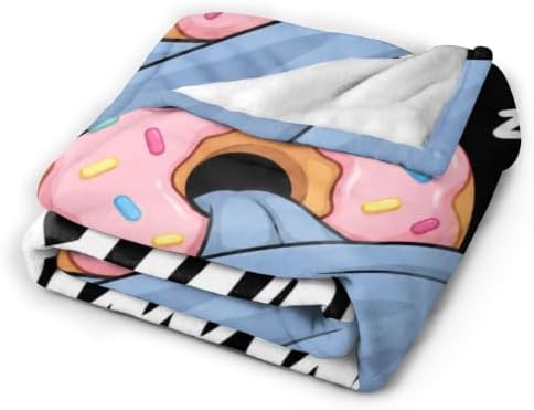 Sleepy Donut Blanket Throw Gift for Girls Women 80"X60" - Image 5