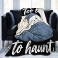 Sleepy Ghost Blanket Throw Gift for Girls Women 50"X40" by Unknown