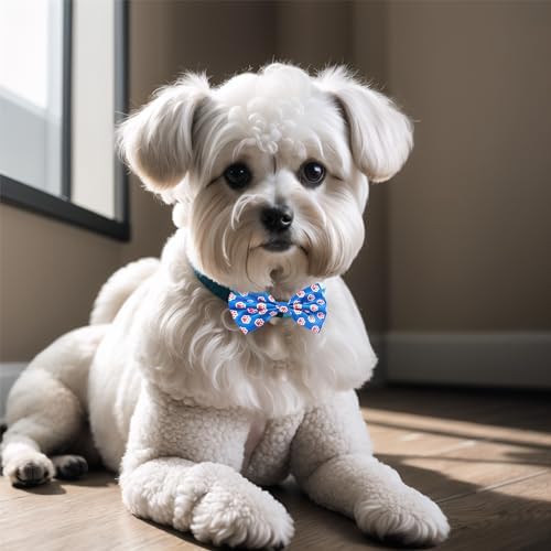 Paw Print Dog Bow Ties Bulk for Small Dogs 30 Pack 3.9"*2.1" S - Image 5