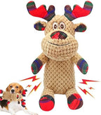 Christmas Dog Toys, Plush Squeaky Dog Toy with Crinkle Paper, Cute Christmas Puppy Toys with Cotton, Durable Interactive Dog Chew Toys for Puppy Small Medium Large Breed by Motsamla