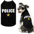 BINGPET Police Dog Shirt, Soft Cotton Puppy T-Shirt, Halloween Cop Costumes by BINGPET