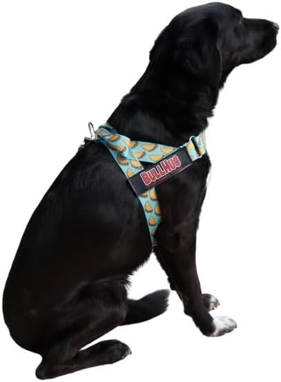 BULLHUG Adjustable Dog Harness– No Pull, No Choke – for English Bulldogs, French Bulldogs, Pugs & Broad-Chested Breeds – Easy, Safe Walks (Taco, Large)