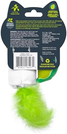 Quirky Kitty Whisker Claw and Lime Catnip Crinkle Plush Cat Toy, Pack of 2 - Image 5