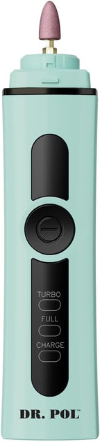 Andis 561123 Dr. Pol Cordless Pet Nail Grinder, Dual-Speed, Blue | Fine-grit & premium-finishing grindstones, ergonomic body design, dog nail clipper alternative