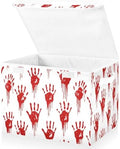 Bolaz Storage Bins with Lids and Handles, Bloody Scary Hands Storage Box Storage Basket with Cover Collapsible Organizer Containers for Home Closet, Shelves by Unknown