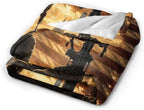 American Soldier Blanket Patriotic Military Throw Gifts 80"x60" - Image 4