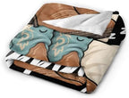 Sleepy Cowboy Boots Blanket Throw Gift for Girls Women 80"X60" - Image 5
