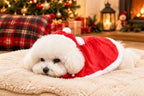 EXPAWLORER Dog Christmas Costume Winter Coat with Hat Fleece Cloak Cape Red - Image 6