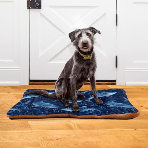 Cute Watercolor Whale Sharks Dog Bed Mat 18"x24" - Image 6