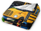 School Bus Blanket Back to School Throw Stuff Gifts 80"x60" - Image 4