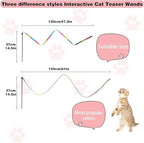 Cat Wand Toys Interactive Kitten Toys for Indoor Cats-2Pcs - Image 2