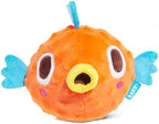 BARK AIR Head RIP N Reveal Squeaky Plush Dog Toy, Orange, X-Small/Small by BARK