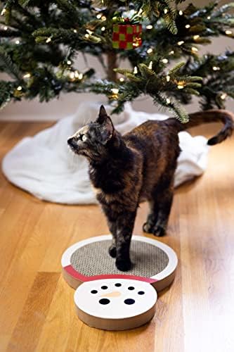 Pearhead Snowman Cat Scratching Pad, Reversible Christmas Cat Scratcher - Image 5