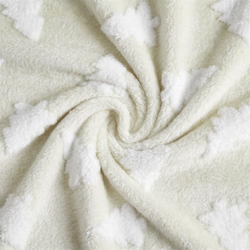 Horaldaily Beige Christmas Trees Shape 3D Textured Pets Blanket 16x23 - Image 6