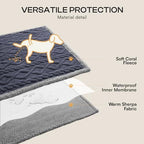 Luciphia Waterproof Dog Blanket, Reversible Sherpa Fleece for Couch Cover - Image 3